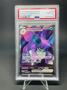 Pokémon Dri En-Destined Rivals 2025 ultra raro Team Rocket's Nidoking Ex PSA 10 - Imagen 1 de 4