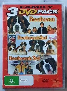 Beethoven + Beethovens 2nd & 3rd DVD ~ Charles Grodin, Bonnie Hunt Family Comedy - Picture 1 of 4