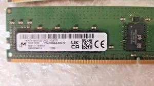 8x Micron MTA18ASF2G72PDZ-3G2E1TI 16GB 2Rx8 PC4-3200AA Server Memory Modules - Picture 1 of 2