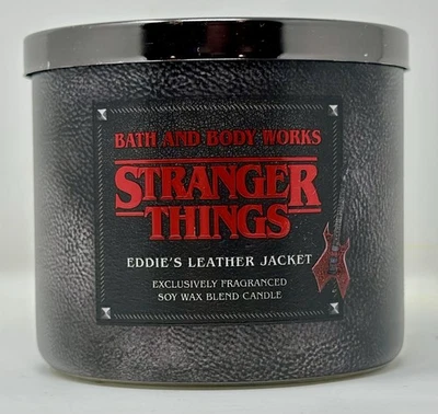 Bath & Body Works Stranger Things Eddie Leather Jacket Candle 22oz 3-wick - Image 1 of 3