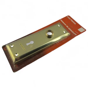 Vintage Ilco Unican Trim Plates Mortise Lock 214 Steel 7x2.25in New - Picture 1 of 7