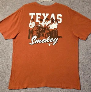 Texas Longhorns SMOKEY THE CANNON Since 1953 Double Sided T Shirt - Men's 2XL - Picture 1 of 10