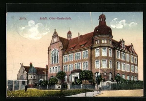 Ansichtskarte Zeitz, Städt. Ober-Realschule 1914  - Picture 1 of 2