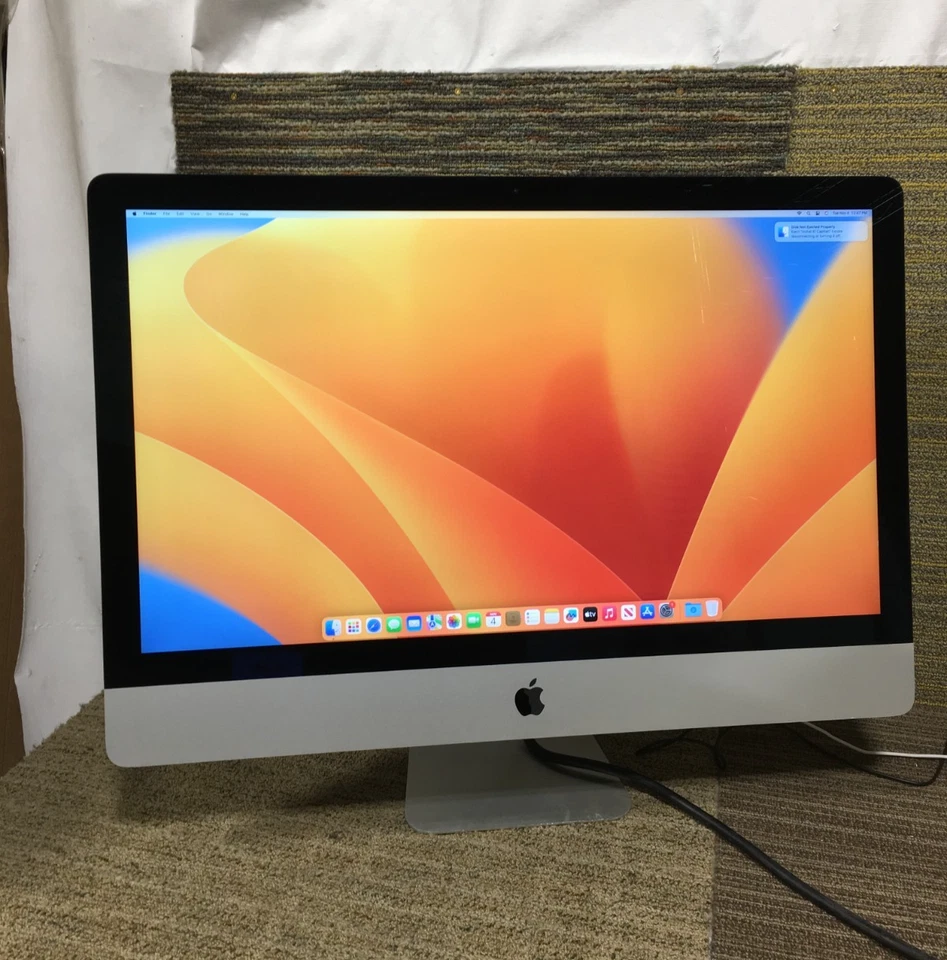 Apple iMac 27" "2017 Core i7-7700k 4.20 ghz DISK 512GB RAM 16GB MAC OS - Image 1 of 4