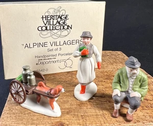 Dept 56 Heritage Village Collection Alpine Villagers Set De 3 # 6542-0 Caja Incluye - Imagen 1 de 16