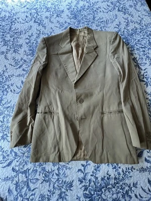 Chaqueta Blazer Barneys New York Lancio Hombre Beige Algodón Puro Hecha en Italia 40R Foto 1 de 4