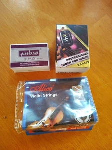 Eno Music Professional Violin Viola Tuner, Rosin And String Lot - Picture 1 of 11