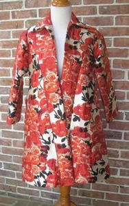 Chaqueta Frances Valentine Cornelia Tapiz Columpio Roja Metálica Floral Talla XS NUEVA CON ETIQUETAS - Imagen 1 de 12