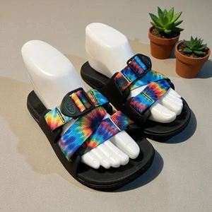 Chaco Chillo Slides Tie Dye Sandals Size 5 - Picture 1 of 9