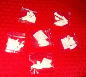 REPRODUCCIÓN VINTAGE BARBIE PARA ROPA MODA GUANTES CORTOS BLANCOS ¡LOTE REPRO! - Imagen 1 de 2