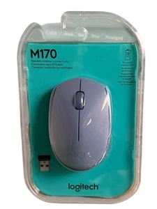 Logitech M170 Wireless Mouse 2.4 GHz USB Mini Receiver Optic NEW Open Box - Picture 1 of 3