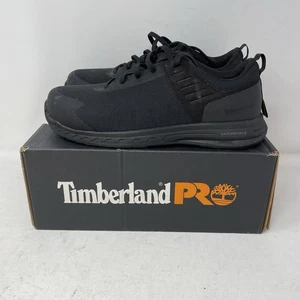 Timberland PRO Overdrive Composite Safety Toe Shoes Black Men's Size 9.5 - Picture 1 of 9