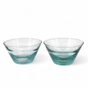 Libbey Aqua Ripple Obst Dessertschalen Saturn Optik Vintage 2 Stück - Bild 1 von 4