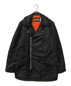 Schott Nylon double rider coat Size: M Black Men 3172019 - Picture 1 of 9