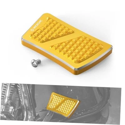  Золотая тормозная педаль колодка 6061 сплошной алюминий ЧПУ совместима с Harley Tri gold - Изображение 1 из 4