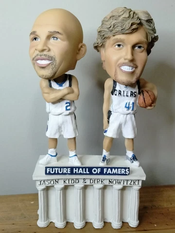 DIRK NOWITZKI & JASON KIDD 2011 BOBBLEHEAD Future Hall Of Famers Dallas Mavs Cover
