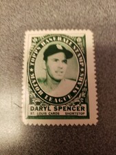 TOPPS 1961 BASEBALL CARD STAMP DARYL SPENCER