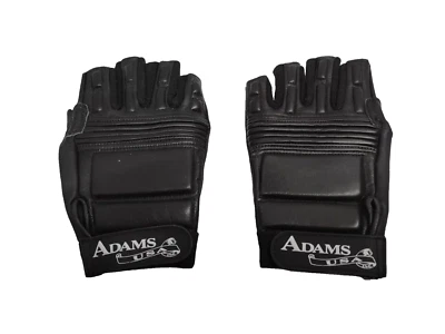 Adams USA Black Youth Kid Child Padded Football Gloves Size Large Pee Wee Boys L