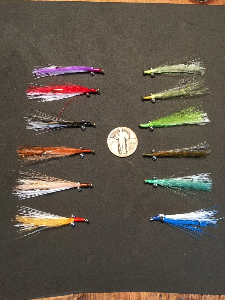 CLOUSER MINNOW SIZE 4 HOOK WET TROUT BASS BLUEGILL PANFISH FLY FISHING 13 COLORS - Image 1 of 1