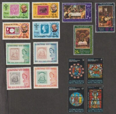1961-79 ST Christopher Nevis-Anguilla 4 complete sets MNH - Image 1 of 2