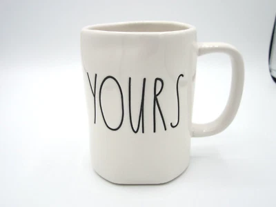 Rae Dunn White "Yours" Artisan Collection Coffee Mug 20 oz (278) - Image 1 of 4