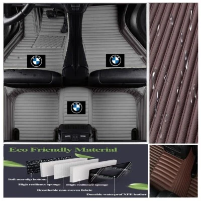 Fit for BMW All Models Car Floor Mats Auto Cargo Liner Carpets Waterproof Custom Foto 1 de 4