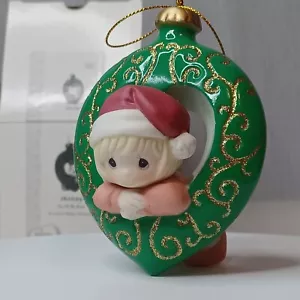 Precious Moments Hanging Ornament Green You Fill My Heart Girl 161028 NIB 2015 - Picture 1 of 15