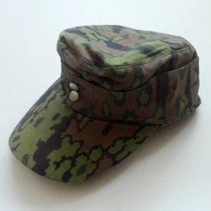 Segunda Guerra Mundial Ejército Alemán M43 Roble Camuflaje Gorra de Campo Sombrero Algodón Talla 58cm / EE. UU. 7-1/4 - Imagen 1 de 6
