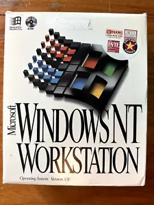 Windows NT Workstation 3.51 - Full Retail Box - CD version - Afbeelding 1 van 14