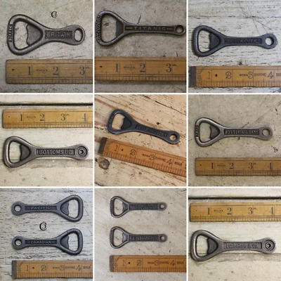 HANDHELD BOTTLE OPENER  Cast Iron Bottle Opener Antique Style Home Bar Man Cave - Image 1 of 2