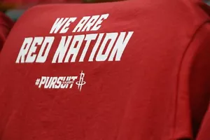 Houston Rockets T-Shirt XL Pursuit Playoffs SGA We Are Red Nation Clutch City XL - Picture 1 of 4