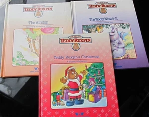 Teddy Ruxpin Books Lot of 3 Worlds of Wonder  Books Only - Picture 1 of 16