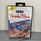 Thunder Blade Sega Master System 1988 Complete In Box w/ Manual & Rare Poster