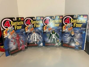 Marvel Legends Retro Series Fantastic Four 6" Figure lot Mr.Fantastic psycho man - Picture 1 of 2