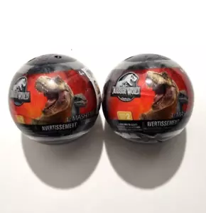 2 x Mashems JURASSIC WORLD juguete sorpresa blando serie 2 - Imagen 1 de 8