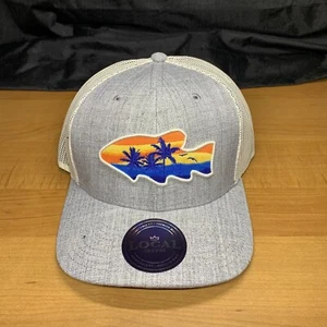 Local Crowns Fish Snapback Trucker Hat Cap Island Views New - Picture 1 of 6