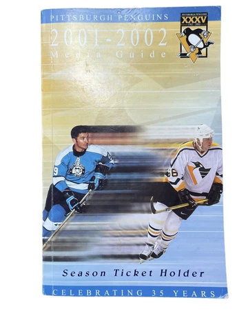Pittsburgh Penguins 2001-2002 Media Guide Season Ticket Holder Un-Signed Cover