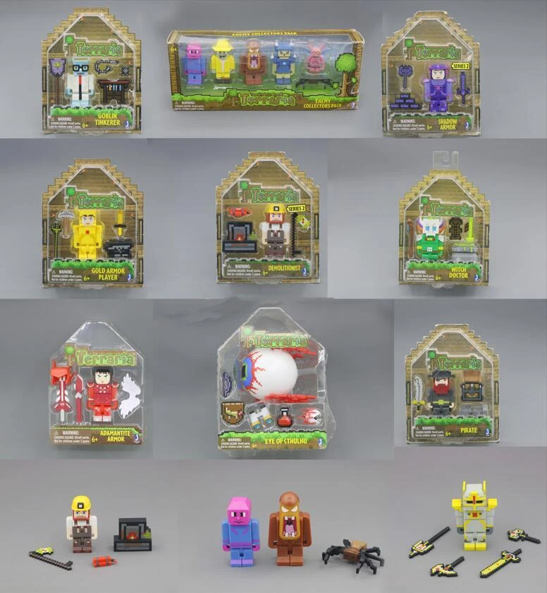 Terraria 2.5" Action Figure HALLOWED ARMOR Eye enemy pirate Tube heroes Toys - Image 1 of 1