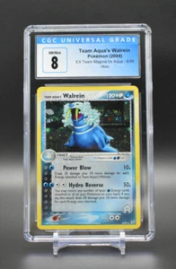 Pokemon Team Aqua's Walrein Holo Rare 6/95 CGC 8 EX Team Magma Aqua PSA Graded - Picture 1 of 2