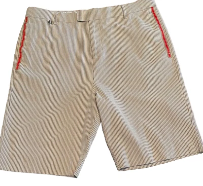 Moderno Patinador Preppy A Rayas Cortas Para Hombres Talla 38 Blanco Usado en Excelente Condición Foto 1 de 3