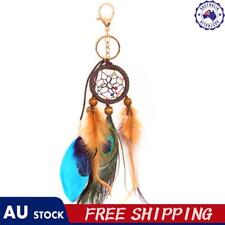 Dream Catcher Keychain Peacock Feather Car Key Ring Women Girl Jewelry Gift