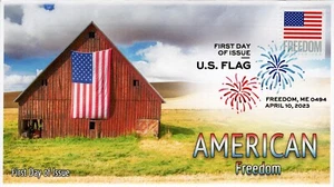 23-080, 2023, American Flag, First Day Cover, Digital Color Postmark, Freedom, B - Picture 1 of 1