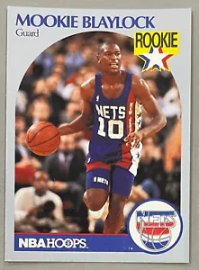 1990 NBA HOOPS MOOKIE BLAYLOCK New Jersey Nets ROOKIE CARD #193 - Picture 1 of 2