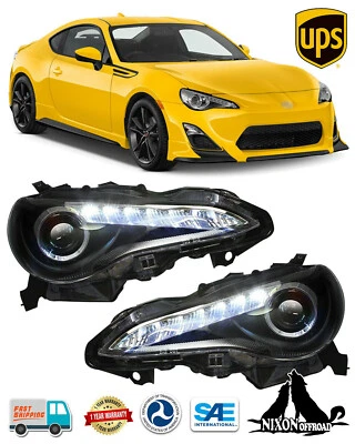 Headlights For 2013-2016 Subaru BRZ /Scion FR-S /Toyota 86 LED Projector Lamps - Image 1 of 4