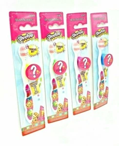 Shopkins Travel Kit Brush Buddies Soft Kids Collect 8 Different Caps 1Pk - Picture 1 of 16
