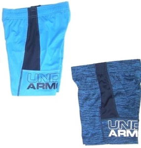 Under Armour Heat Gear Boy's Athletic Design Shorts NWT Size  4     Blue  - Picture 1 of 10