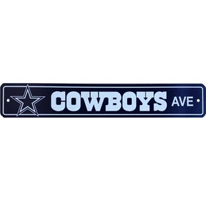 Dallas Cowboys NFL Football Street Sign Ave 4 x 24 - Picture 1 of 1