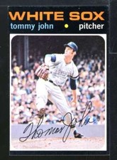 1971 TOPPS TOMMY JOHN CHICAGO WHITE SOX #520 VG-EX+ U872