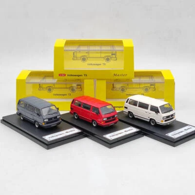 1:64 Master Porsche B32 VW T3 Multivan 1985 Van Diecast Toy Car Model Gifts - Immagine 1 di 4