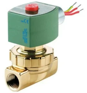 ASCO 8263H300 120V AC. 1/4" Steam And Hot Water Solenoid Valve, NC. - Picture 1 of 6